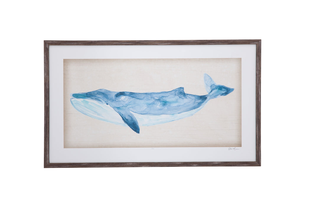 Rustic Whale II - Light Blue