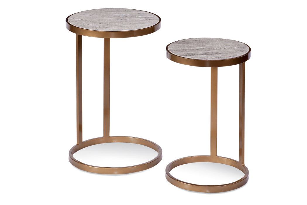 Nilo - Nesting Tables (Set of 2) - Gold