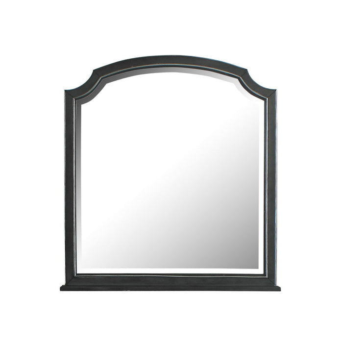 House - Beatrice Mirror - Charcoal Finish