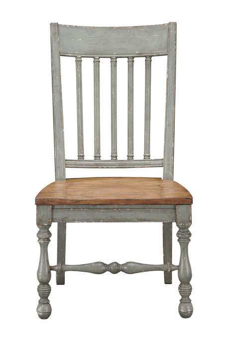 Weston - Dining Chairs (Set of 2) - Aged Blue Gray