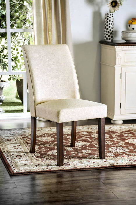Cimma - Side Chair (Set of 2) - Espresso / Ivory