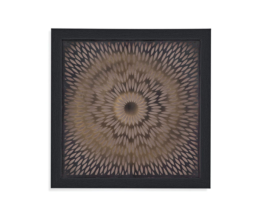 Floral Cut Out - Wall Art - Black