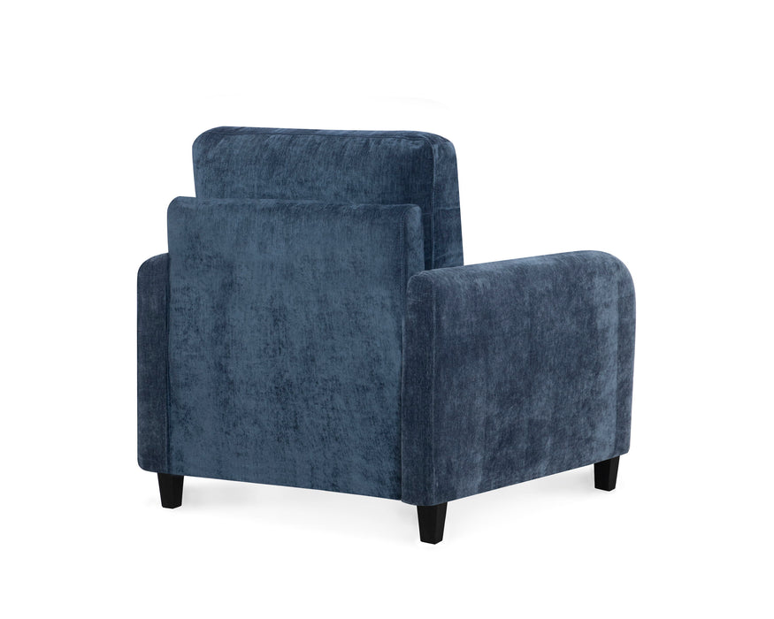 Everly - Velvet Chair - Blue