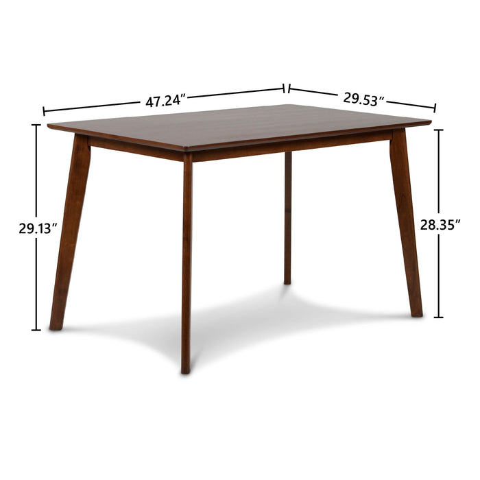 Morocco - Rectangle Dining Table - Walnut Brown