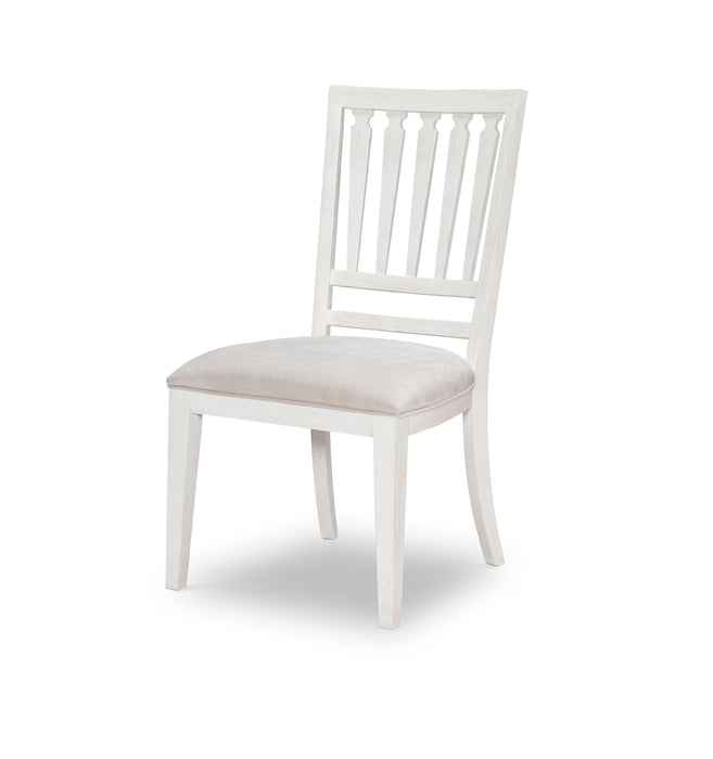 Edgewater Sand Dollar - Slat Back Side Chair (Set of 2) - White