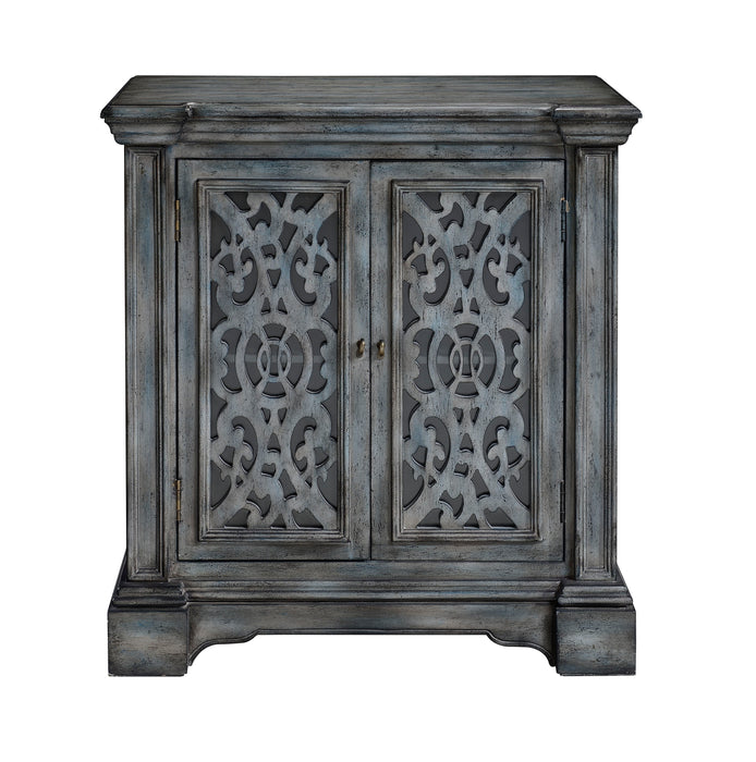 Harriet - Two Door Cabinet - Midvale Texture Gray Blue