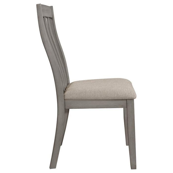 Nogales - Slat Back Side Chairs (Set of 2) - Coastal Gray