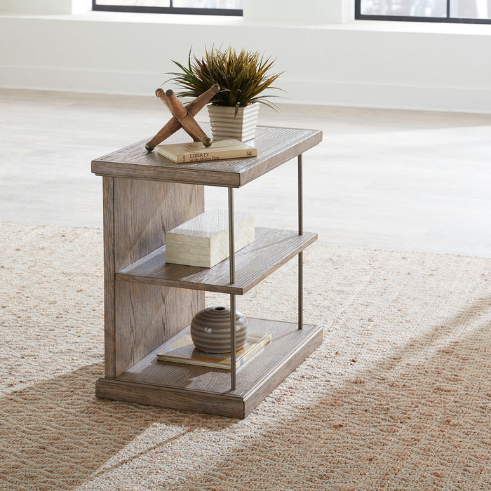 City Scape - Chair Side Table - Burnished Beige