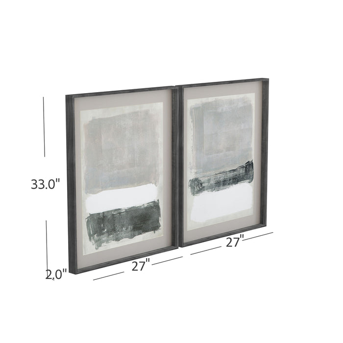 Paver Blocks I - Framed Print - Dark Gray
