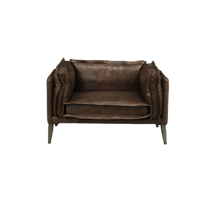 Porchester - Chair - Distress Chocolate Top Grain Leather