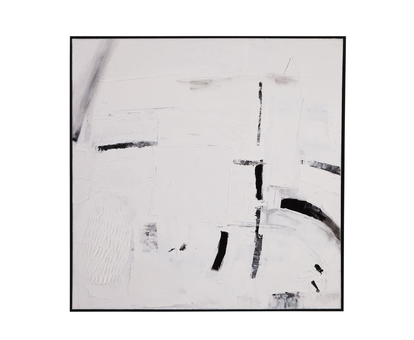 Miles - Canvas Art - White
