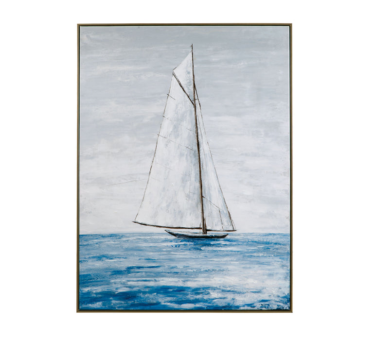 Set Sail - Canvas Art - Blue