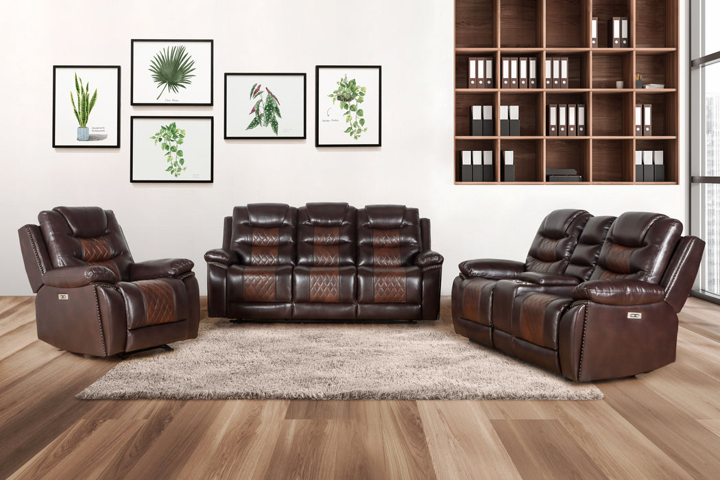 Nikko - Sofa With Power Footrest - Brown