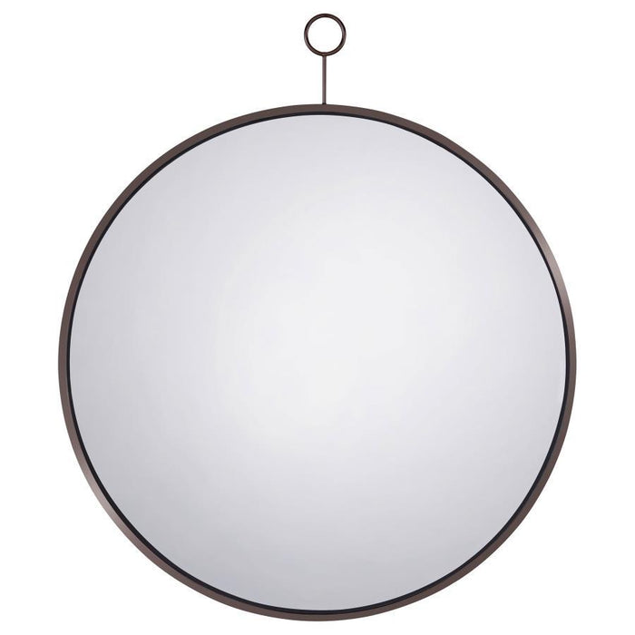 Gwyneth - Round Wall Mirror - Black Nickel