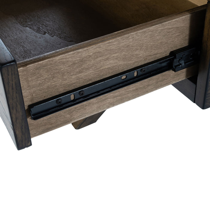Lennox - Drawer Sofa Table - Dark Brown