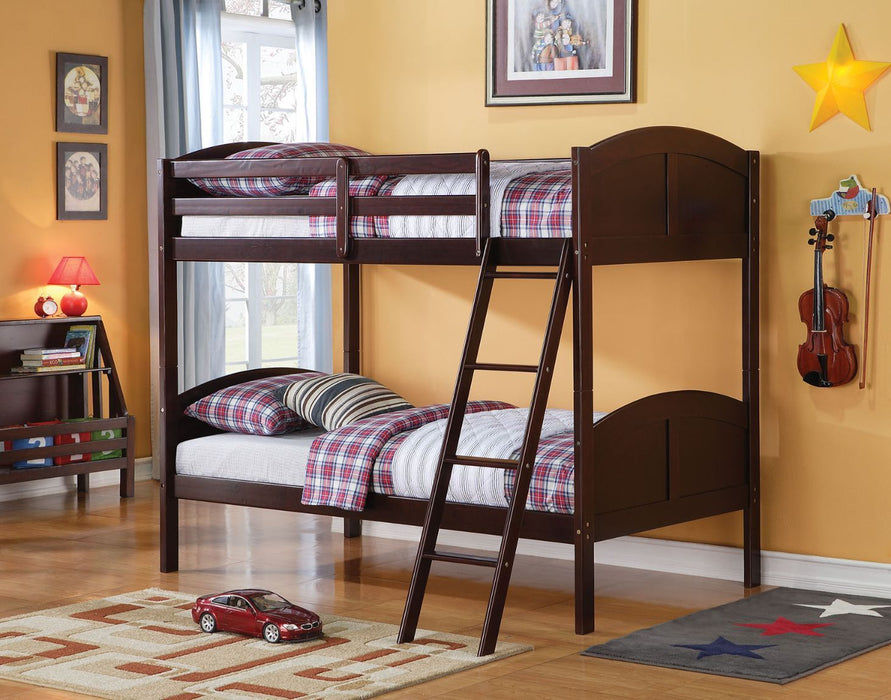 Toshi - Twin Over Twin Bunk Bed - Espresso