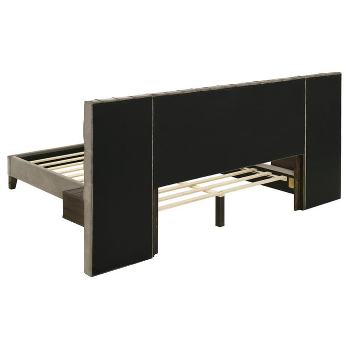 Marley - Upholstered Platform Bed With Headboard Panels