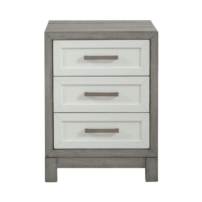 Palmetto Heights - 3 Drawer Chair Side Table - White