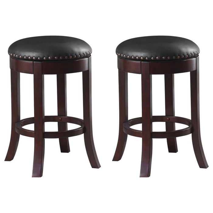Coaster - Backless Stools with Upholstered Seat (Set of 2)