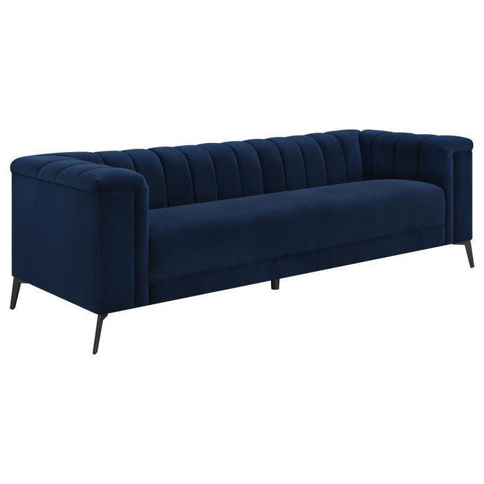 Chalet - Tuxedo Arm Sofa - Blue