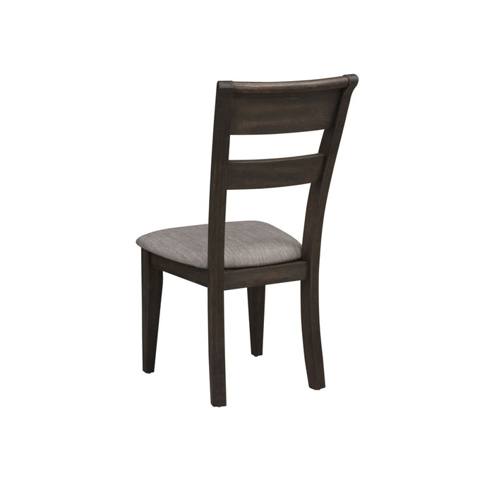 Double Bridge - Splat Back Side Chair - Dark Brown