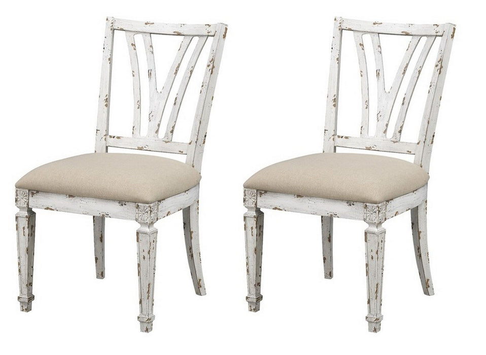 Olivia - Dining Chair (Set of 2) - Aged Cream