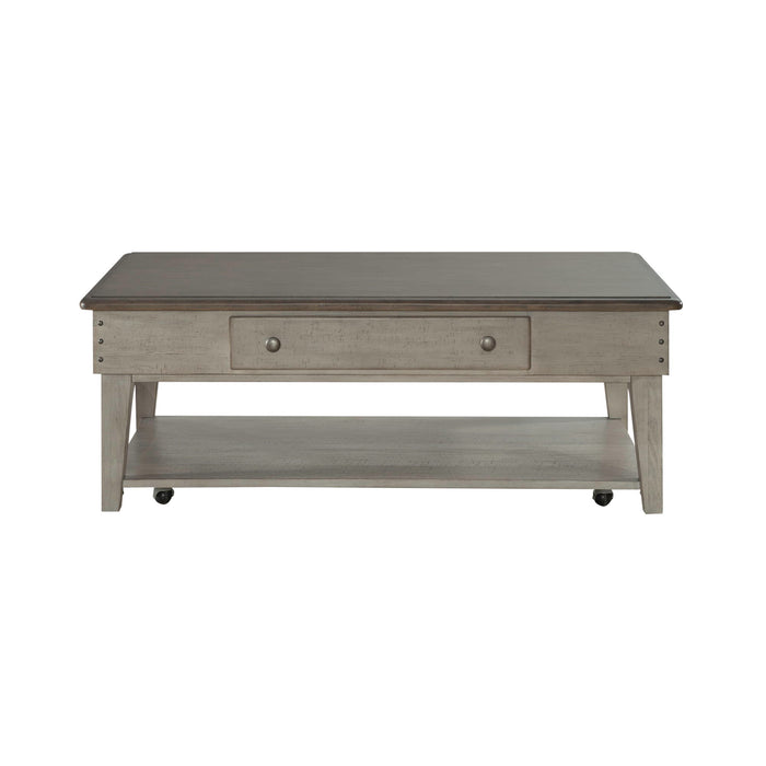 Ivy Hollow - Drawer Cocktail Table - White