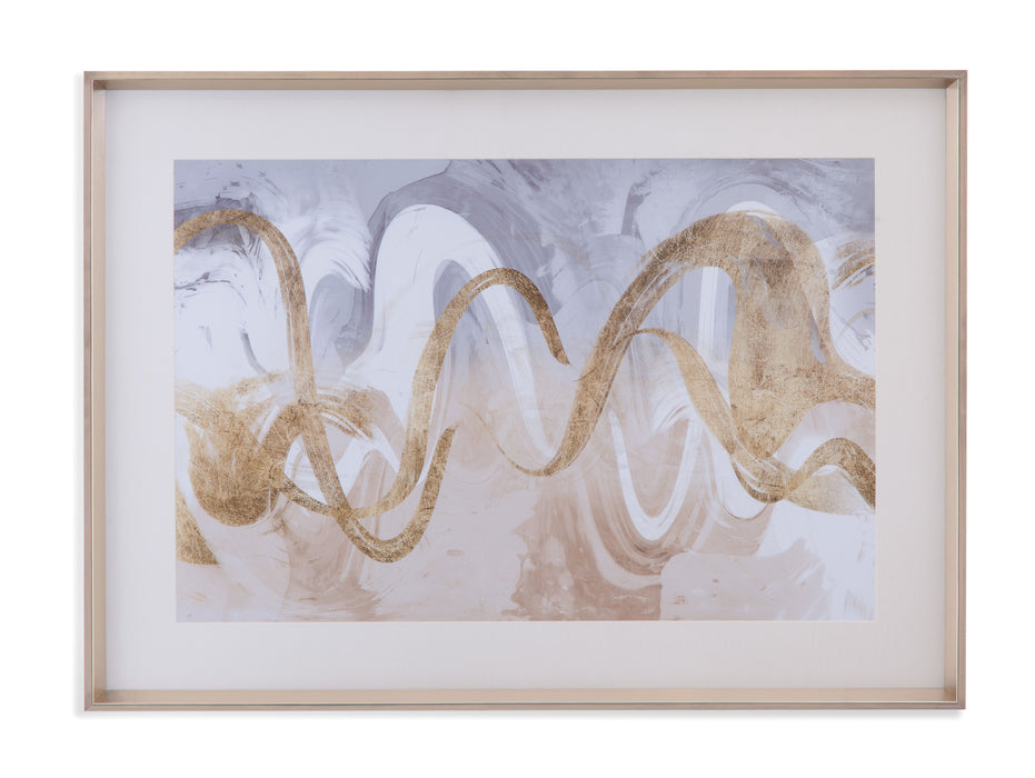 Infinite Swirl I - Framed Print - Gold