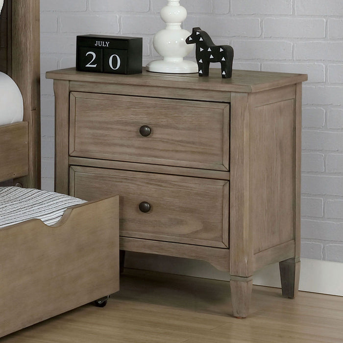 Vevey - Nightstand - Wire - Brushed Warm Gray